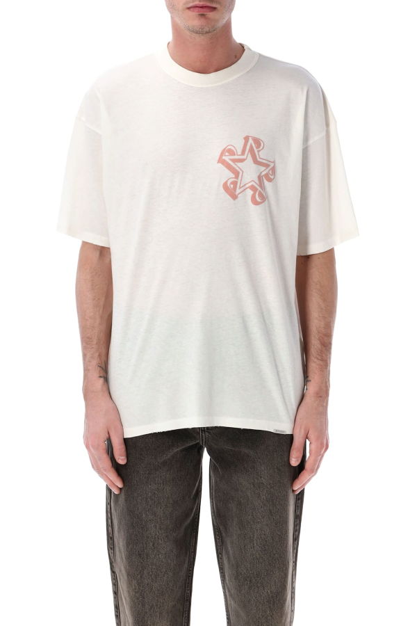 Represent Initial Star T-Shirt - Flat White