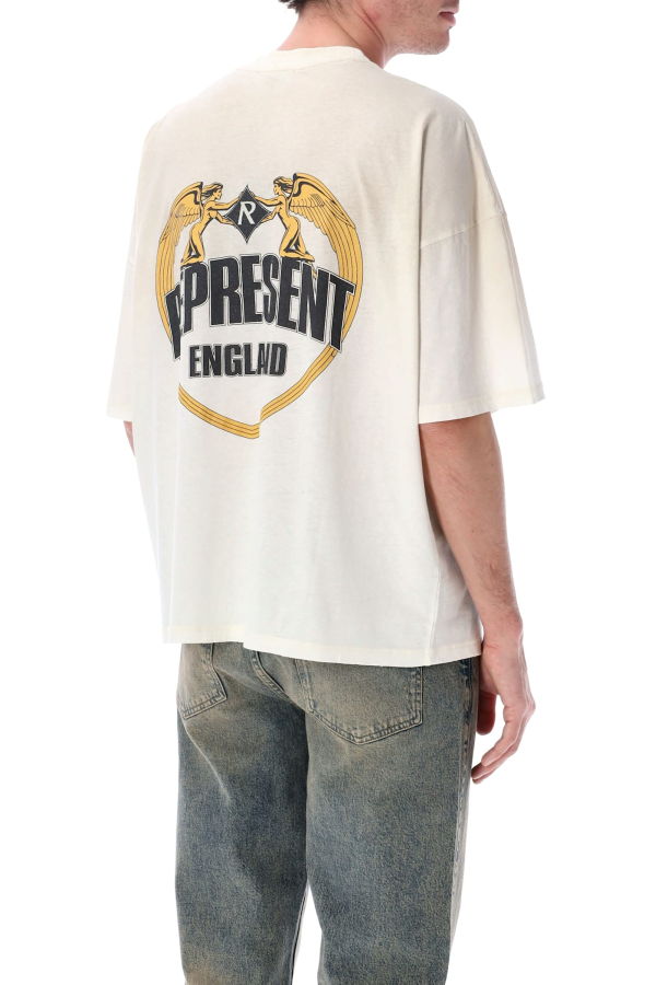 Represent Angel Border T-Shirt - Washed Ecru