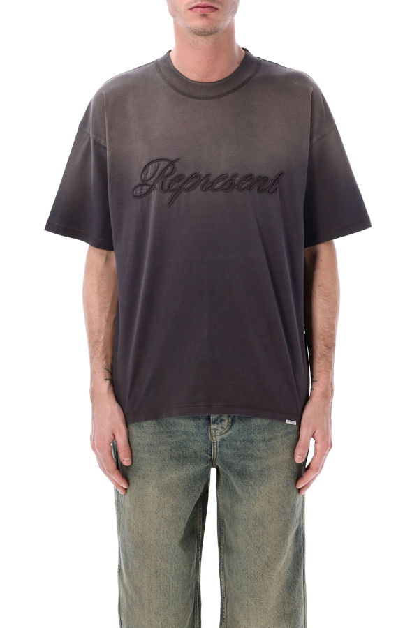 Represent Rep Reverse Applique T-Shirt - AFTER DARK