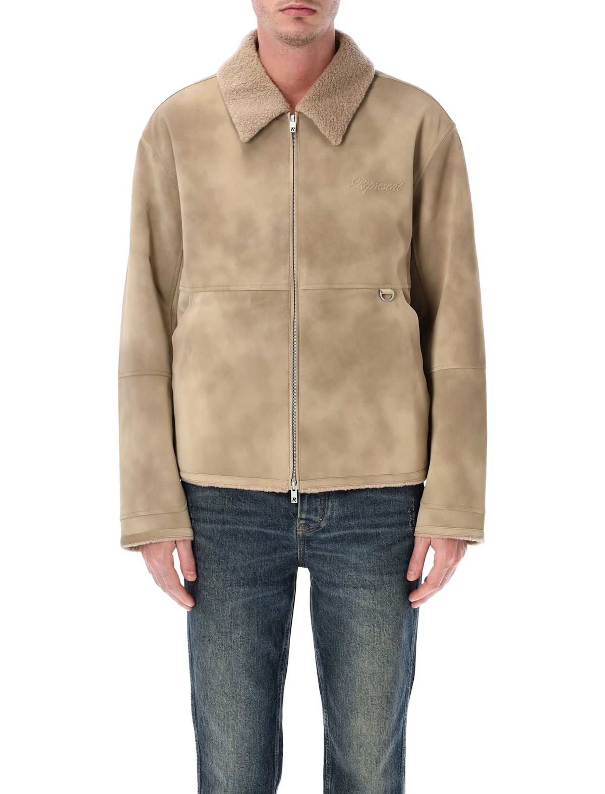 Represent Shearling Jacket - Cafe - Image 1 of 3