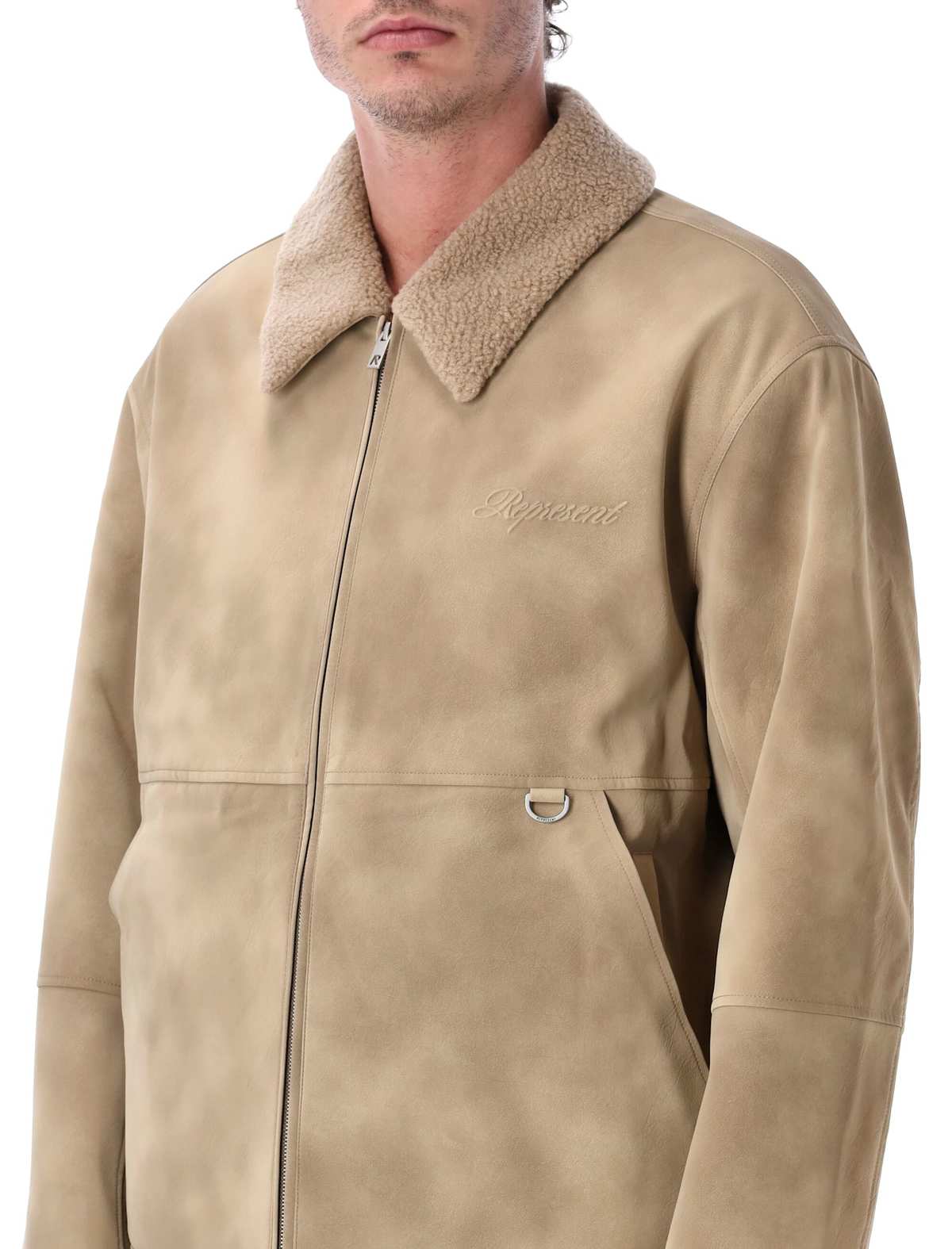 Represent Shearling Jacket - Cafe - Image 3 of 3