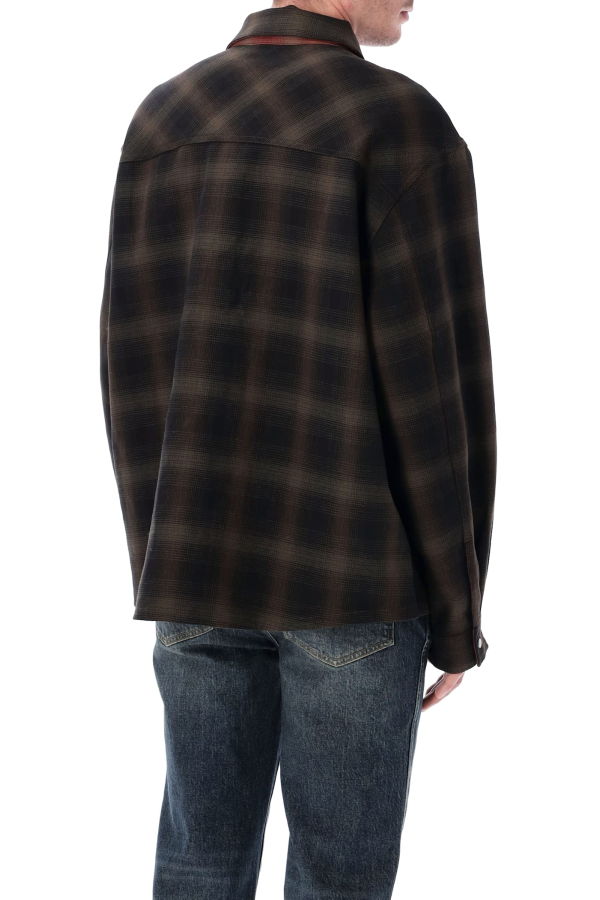 Represent Bonded Reversible Check Shirt - Nero