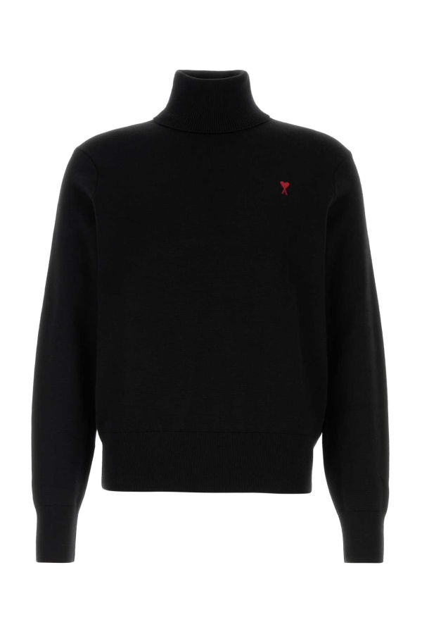 Ami Alexandre Mattiussi Black Wool Sweater