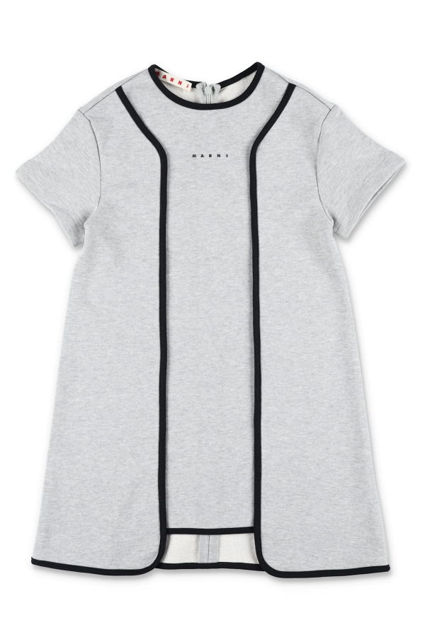 KIDS Marni Cotton Sweatdress Dress - Gray