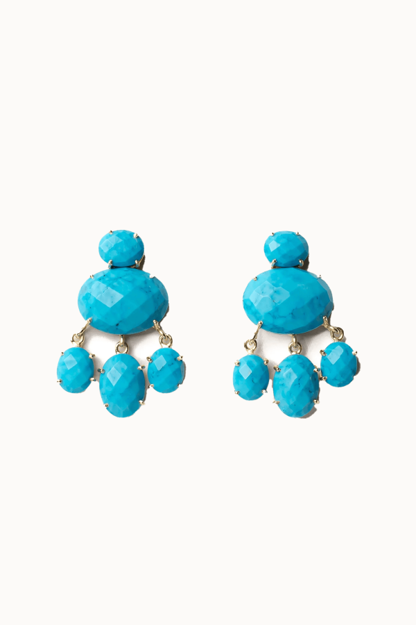 Megan Park Turquoise Facetted Earrings