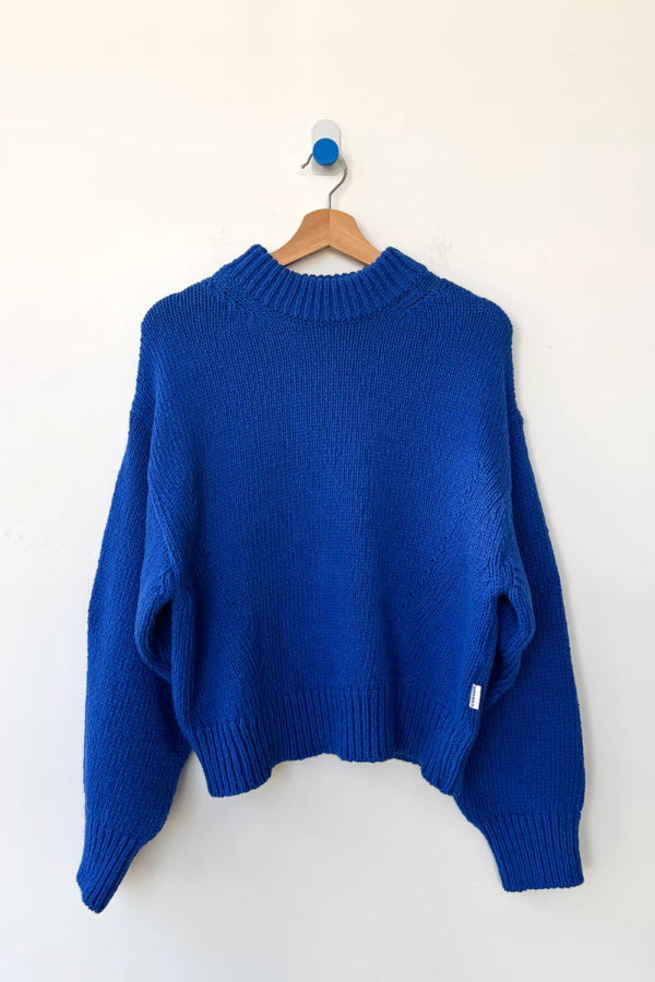 Le Bon Shoppe Zoe Cotton Sweater - Cobalt