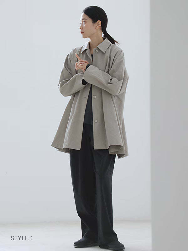 Evam Eva Cotton/Hemp Short Coat