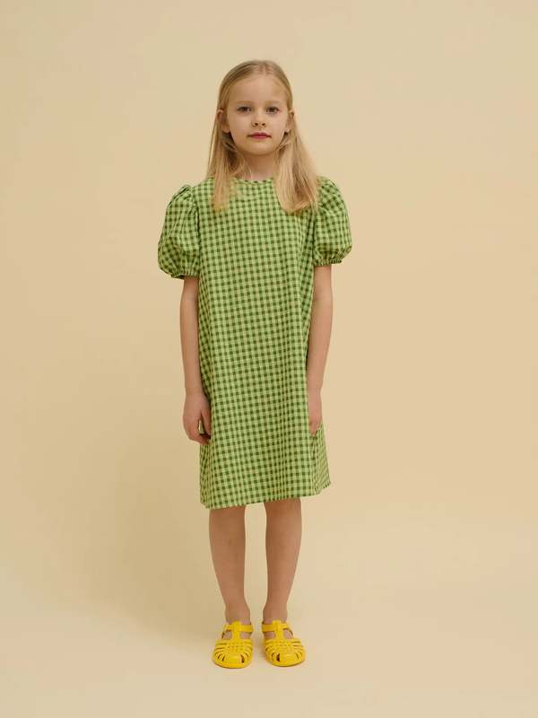 OXOX Club Green Checkered Dress OXOX Club Green Checkered Dress