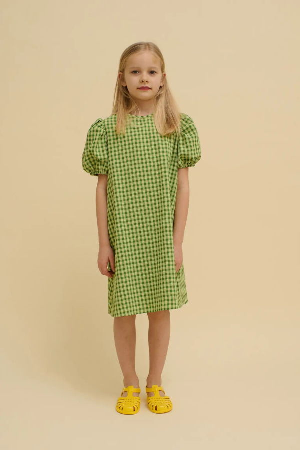 OXOX Club Green Checkered Dress
