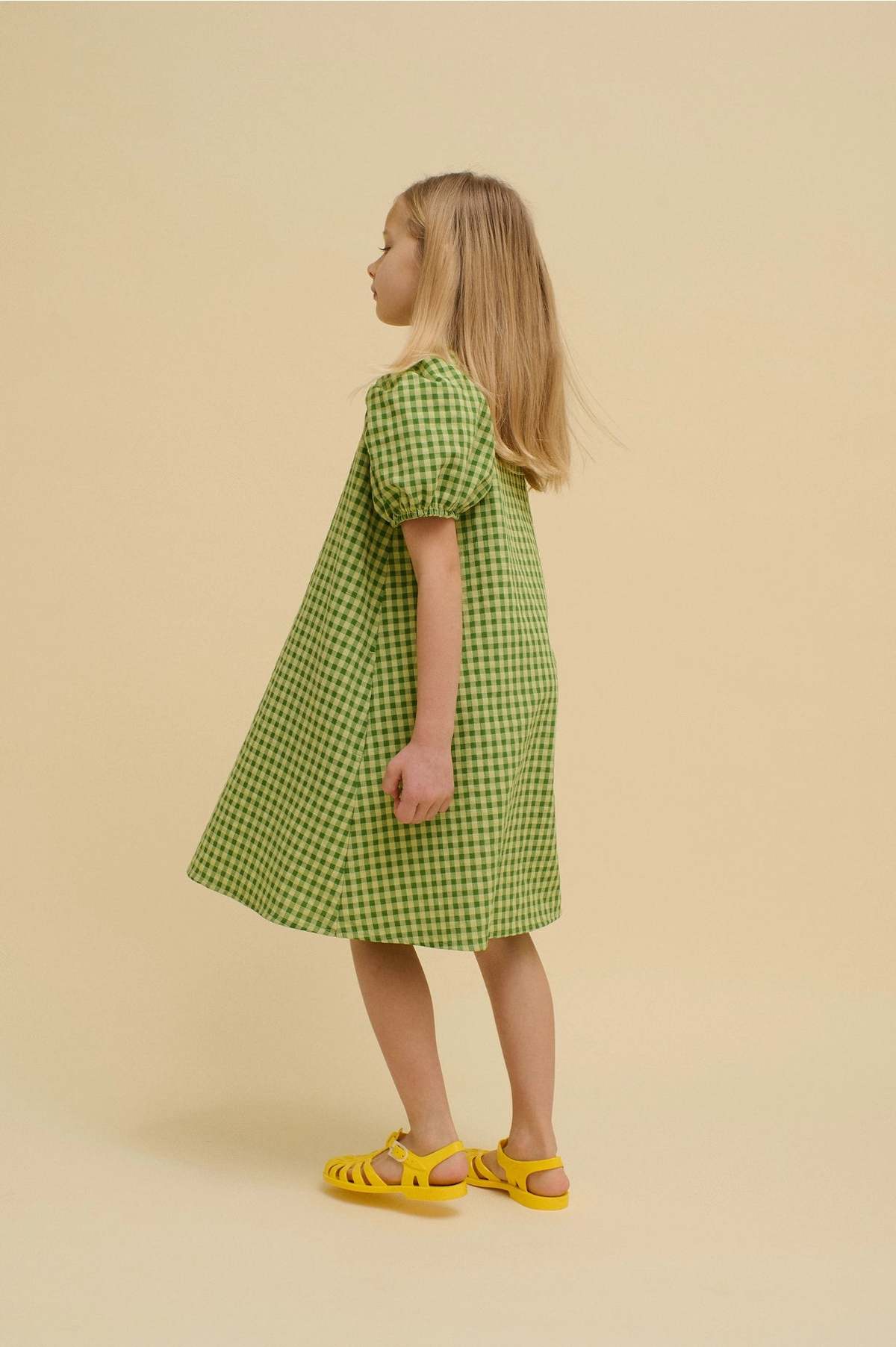OXOX Club Green Checkered Dress - Image 3 of 4