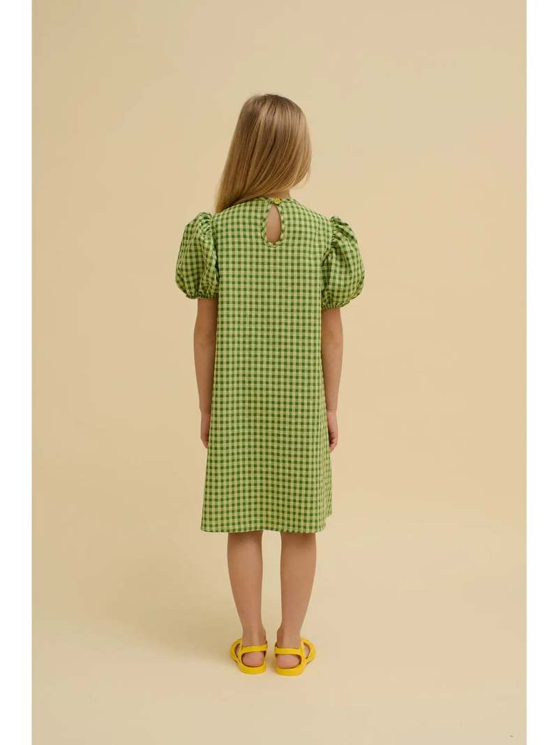 OXOX Club Green Checkered Dress
