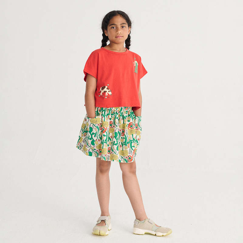 KIDS Bobo Choses All Over Herbalist Print Skirt - Multicolour