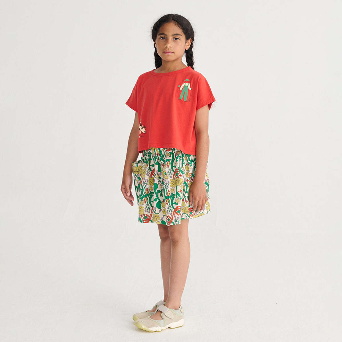 KIDS Bobo Choses All Over Herbalist Print Skirt - Multicolour - Image 4 of 6