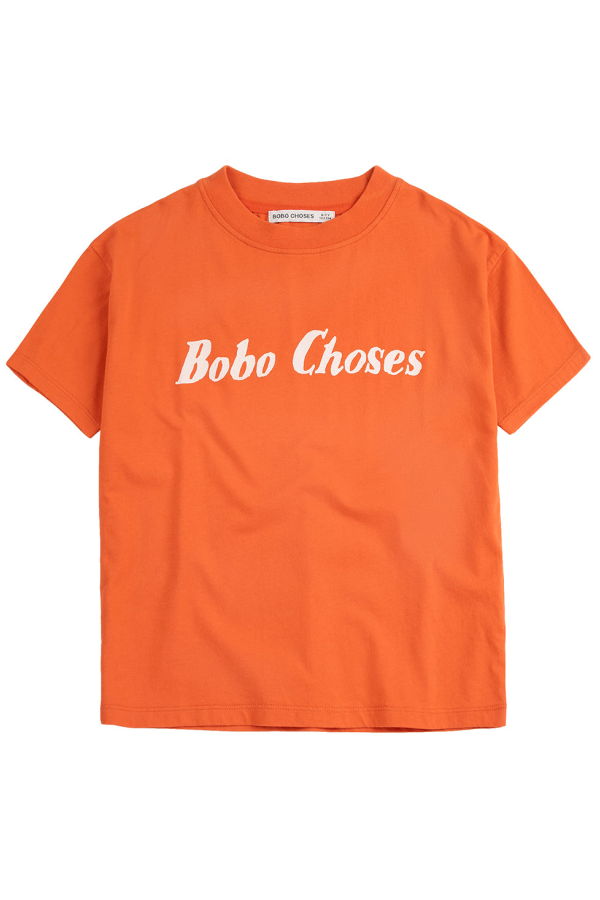 KIDS Bobo Choses Logo Print T-Shirt - Orange