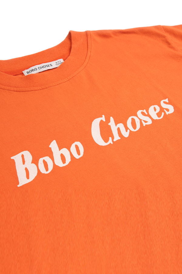 KIDS Bobo Choses Logo Print T-Shirt - Orange