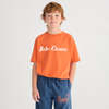 KIDS Bobo Choses Logo Print T-Shirt - Orange - Thumbnail 4