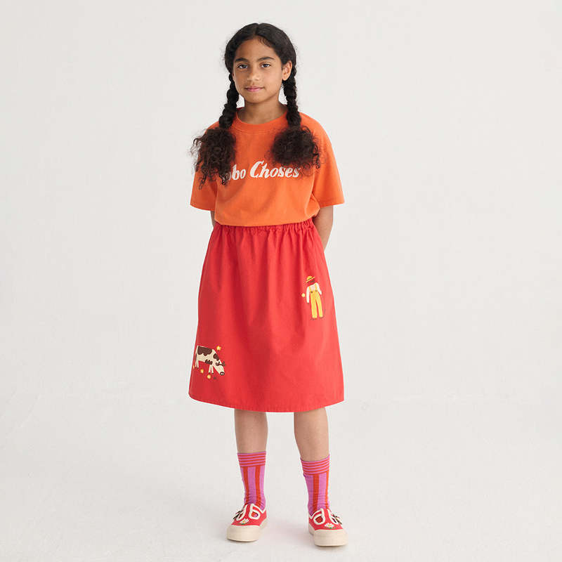 KIDS Bobo Choses Logo Print T-Shirt - Orange