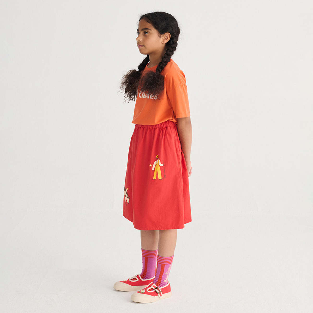KIDS Bobo Choses Logo Print T-Shirt - Orange - Image 6 of 7