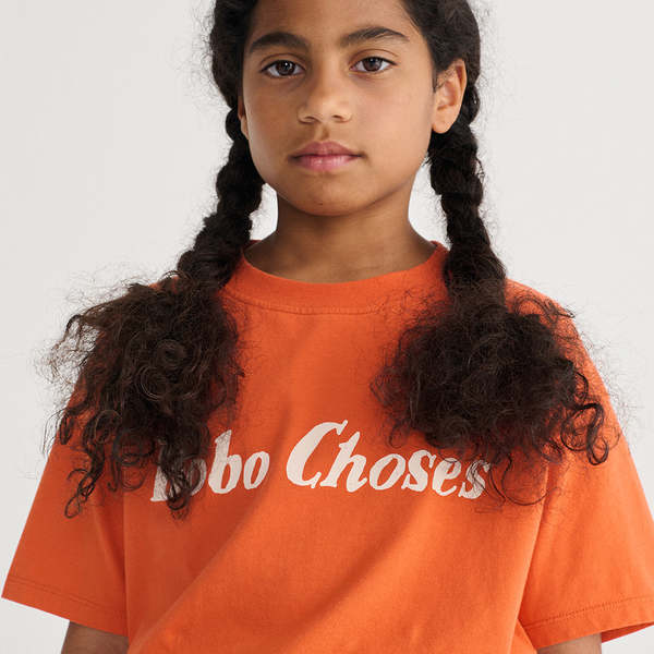 KIDS Bobo Choses Logo Print T-Shirt - Orange