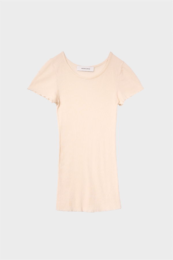 SAYAKA DAVIS NEW YORK Cap Sleeve Tee - Peach