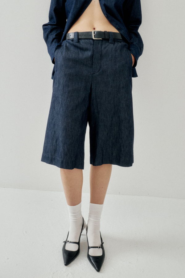 SAYAKA DAVIS NEW YORK Wide Capris - Indigo