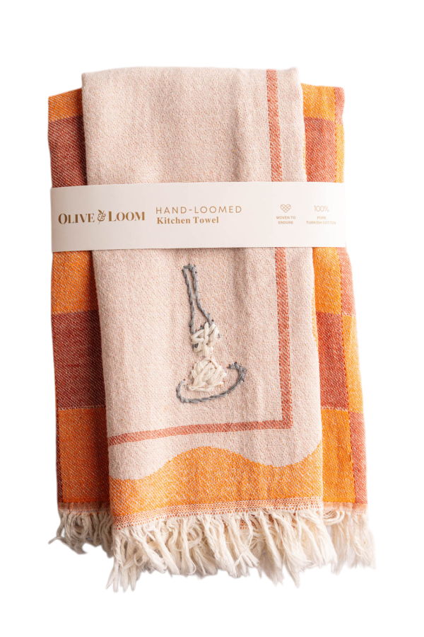 Olive and Loom S/2 Pasta Hand Stitched Kitchen Towels
