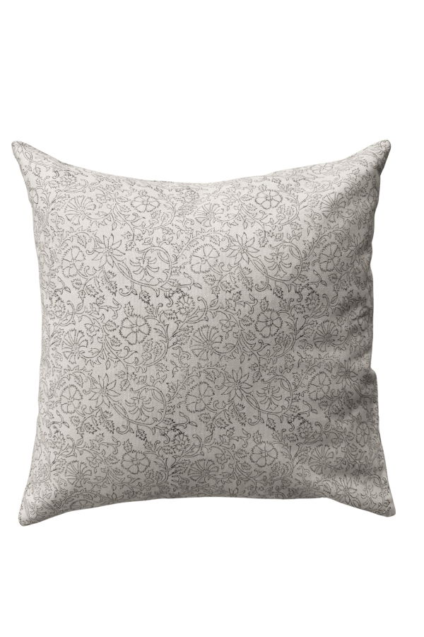 Ninéh Soft Smoke Block Print Pillow