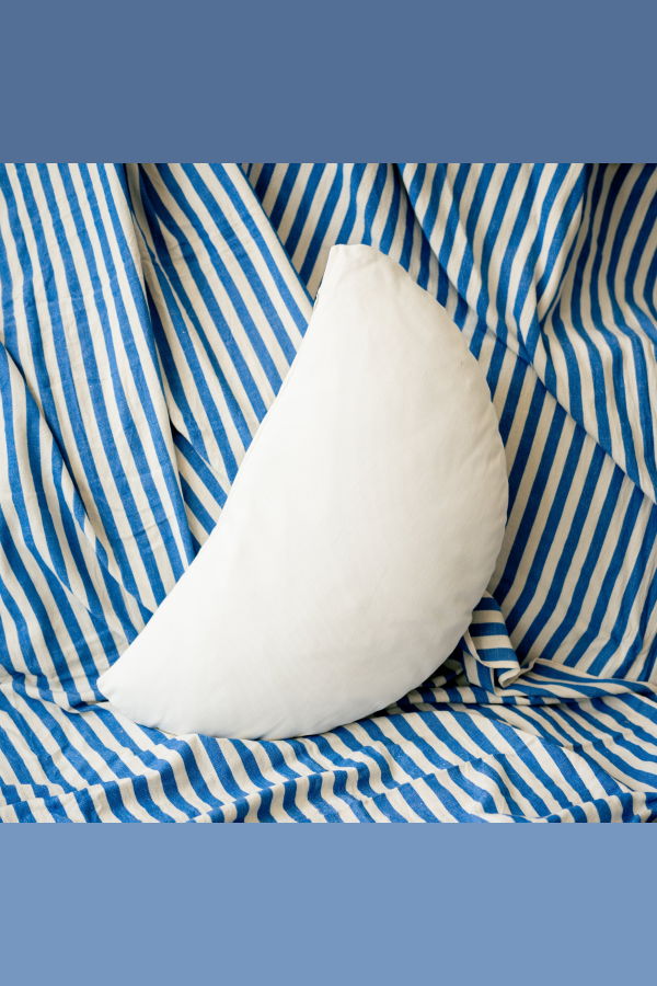 Pazar Studio The Half Circle Pillowcase - Cream/Powder Brown