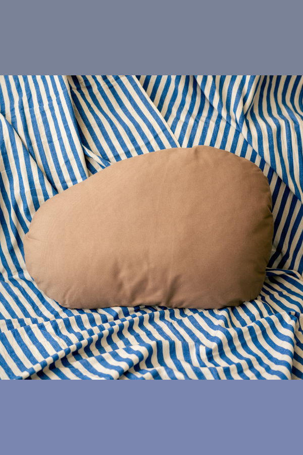 Pazar Studio The Large Wobble Pillow - Cream/Powder Brown