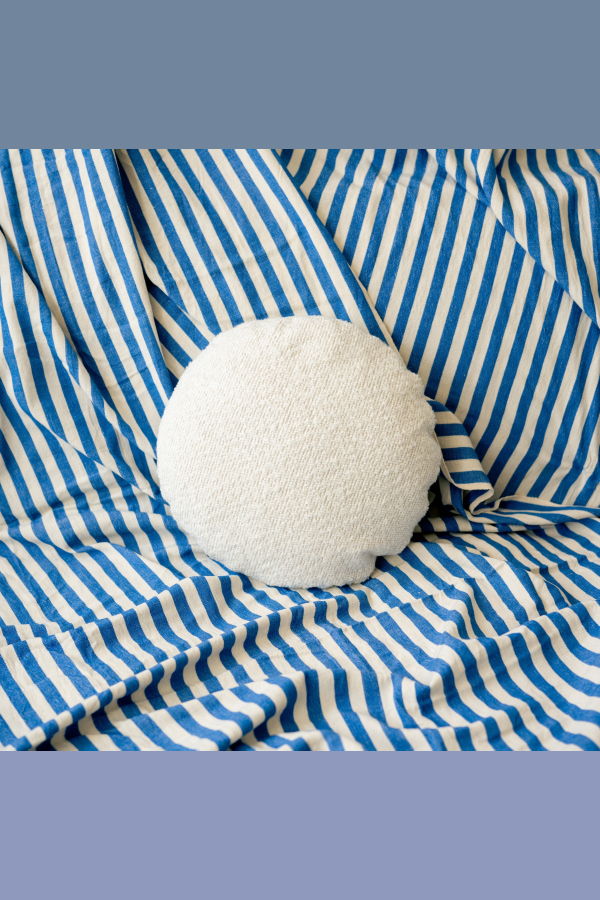 Pazar Studio The Small Circle Pillowcase - Cream/Stone