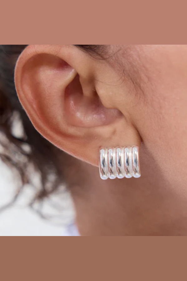 Heaven Mayhem Clemmie Silver Earrings