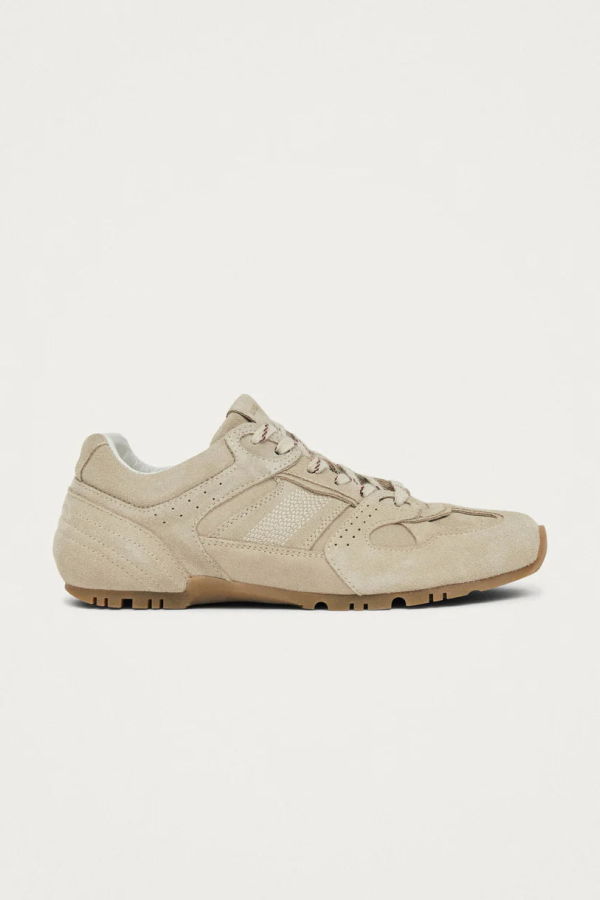 Alohas TB.56 Suede Cream Leather Sneakers