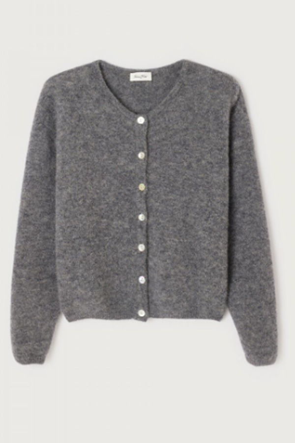 American Vintage Vito Cardigan - Dark Grey
