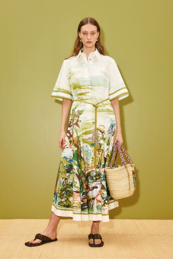 ALÉMAIS Jungle Boogie Shirtdress