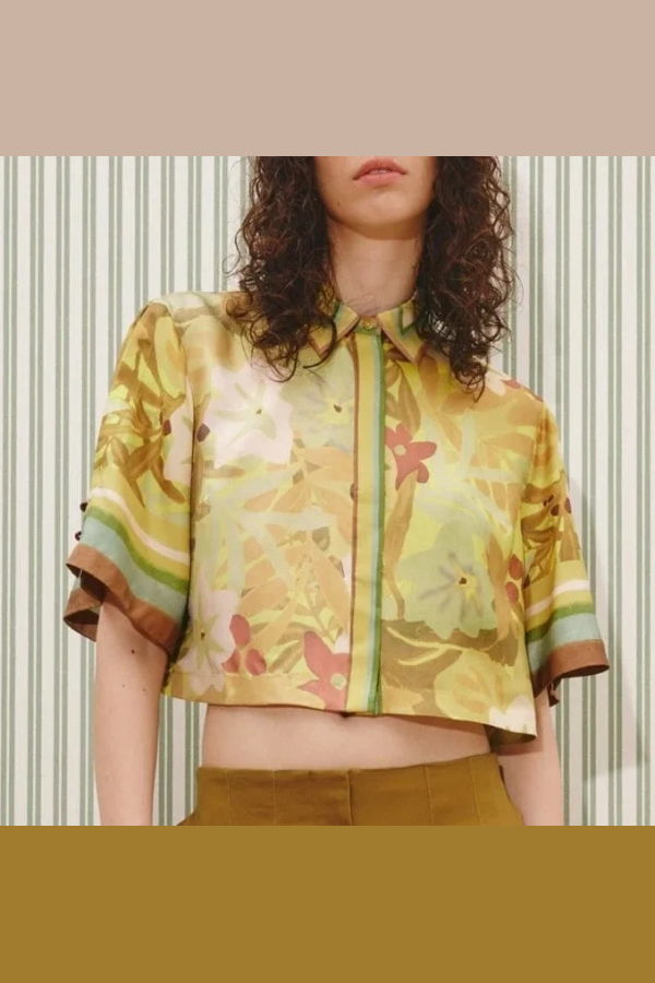 ALÉMAIS Maxi Cropped Shirt