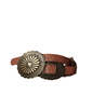 The Great. The Tooled Leather Concho Belt - Thumbnail 1