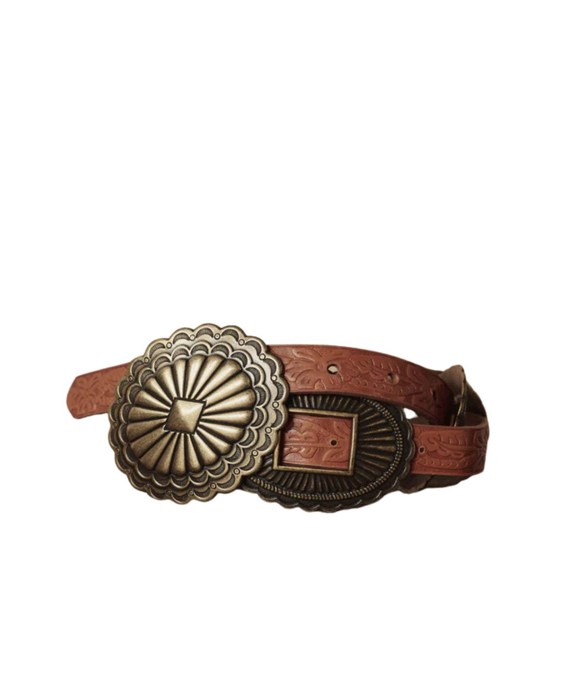 The Great. The Tooled Leather Concho Belt - Image 1 of 4