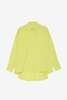 Ottod'Ame Oversized Button Down Top - Chartreuse - Thumbnail 2