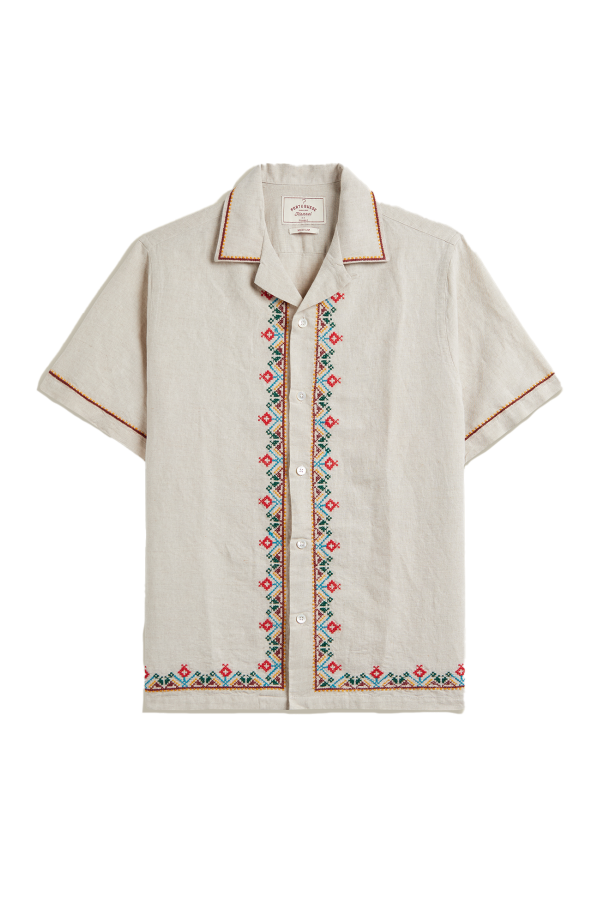 Portuguese Flannel Folclore Embroidery Shirt