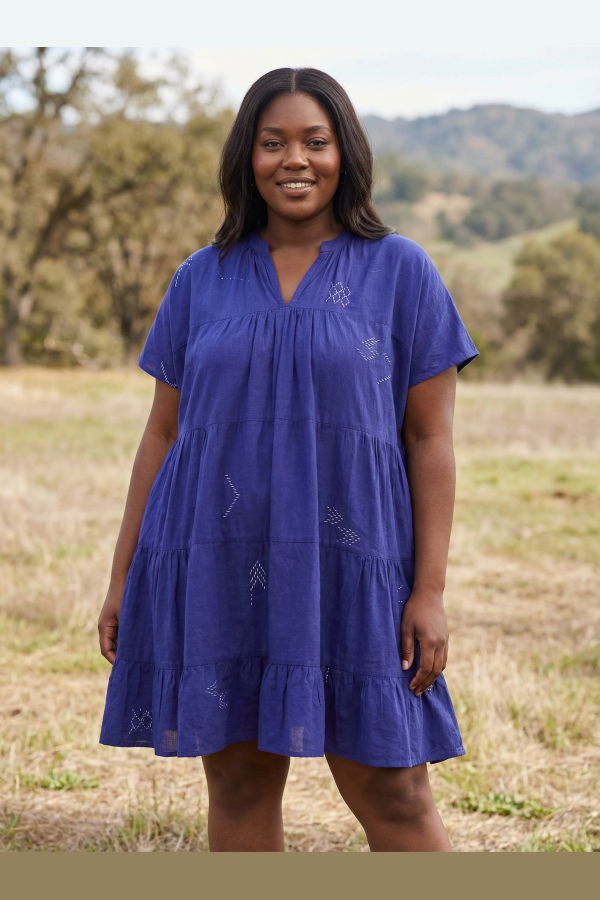 World of Crow Tiered Form Dress