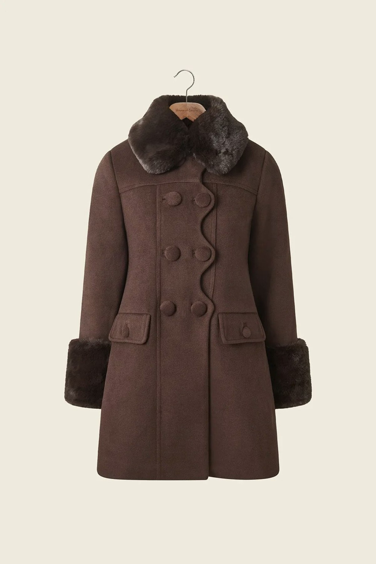 House of Sunny The Dolly Coat - Rosewood Brown - Image 4 of 11