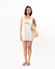 ciao lucia Edeme Embroidered Linen Dress - White - Thumbnail 2