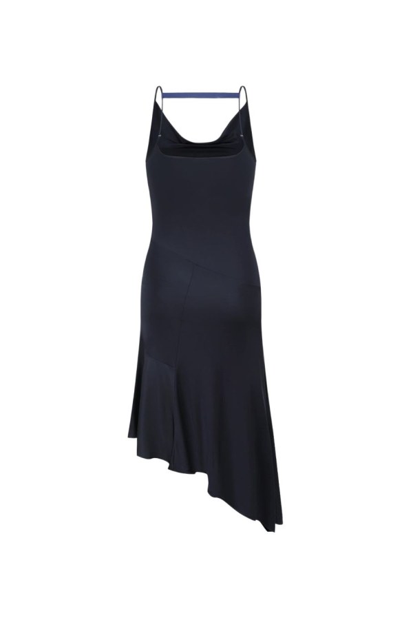 Oude Waag Ink Cowl Asymmetrical Dress - Ink