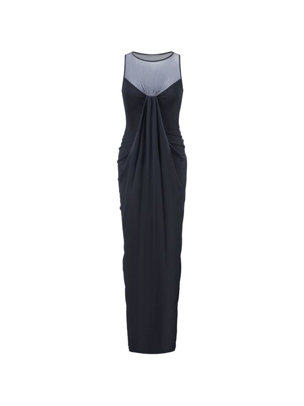 Oude Waag Ink Twisted Maxi Dress - Ink Blue