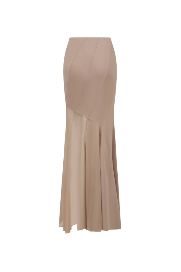 Oude Waag Pink Mist Panelled Maxi Skirt