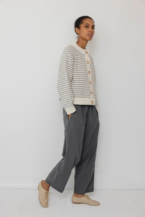 Wol Hide Striped Bomber Cardigan
