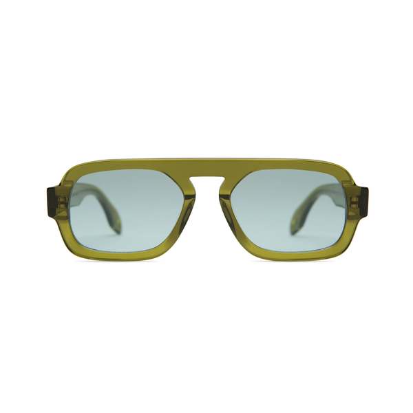 Elisa Johnson Jane Mini in Olive Green Sunglasses