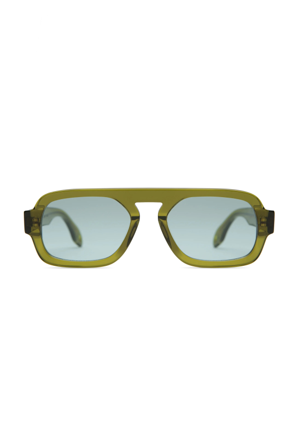 Elisa Johnson Jane Mini in Olive Green Sunglasses