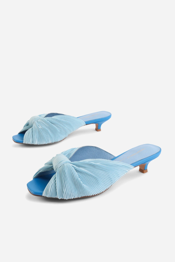 "INTENTIONALLY __________." Curfew Kitten Heel - Baby Blue