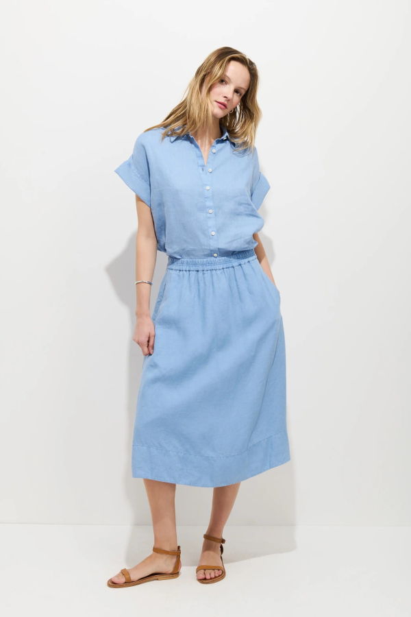 Alex Mill Maddie Skirt - Bel Air Blue